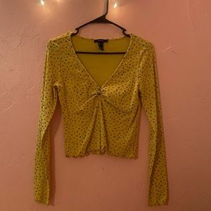 Forever 21 Lettuce Edge Long Sleeve Shirt Large